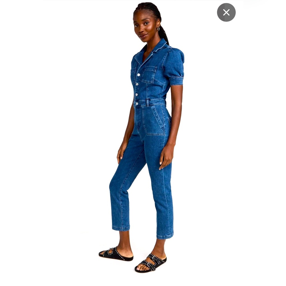 PAIGE Women's Mayslie Jumpsuit blue jeans size 4 NWT